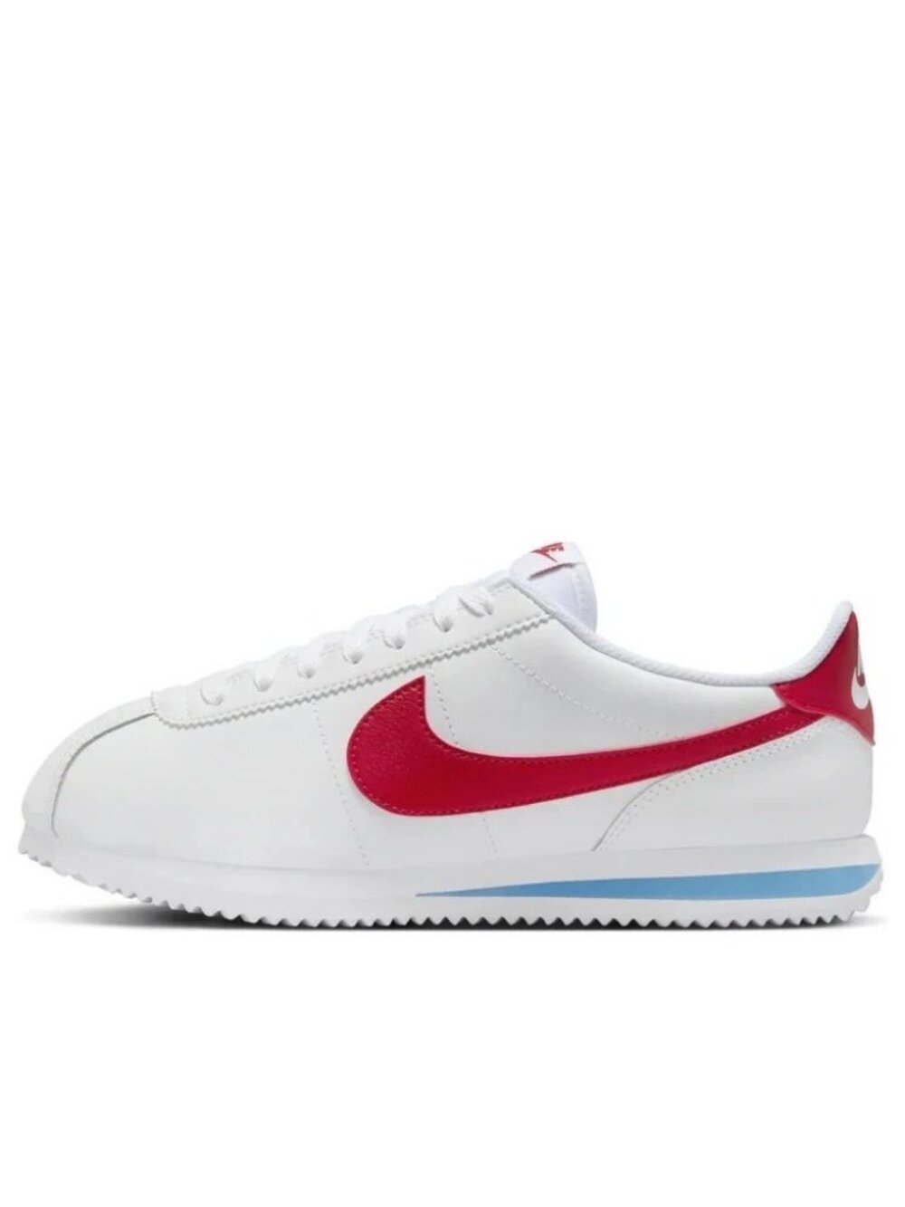 Nike Cortez White Varsity Red Blue Women's Size 7 Sneakers NEW